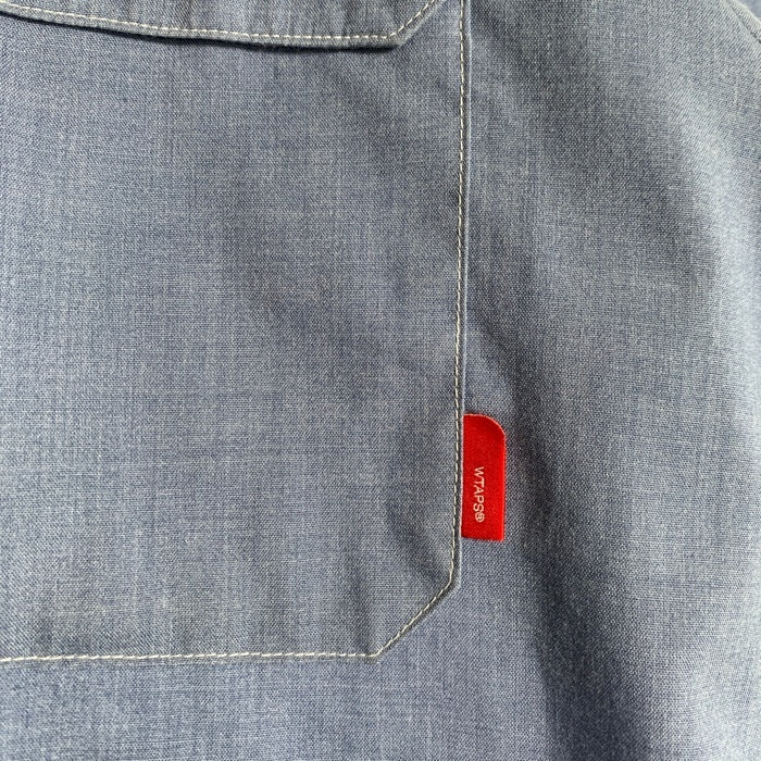 WTAPS ダブルタップス 16SS VATOS S/S SHIRT シャンブレーシャツ 半袖 ブルー 161LTDT-SHM06 Size M 福生店