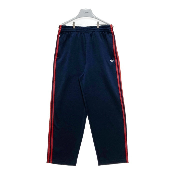 adidas アディダス FM1510 パイプパンツ ワイドパンツ ネイビー sizeL 瑞穂店