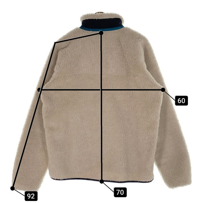 patagonia パタゴニア Classic Retro-X Jacket クラシックレトロX ボアフリースジャケット アイボリー STY23056FA22 Size L 福生店