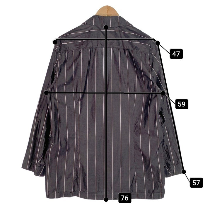 LARDINI ラルディーニ コットン ストライプ 2B テーラードジャケット 春夏 薄手 Size XXL 福生店