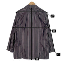 LARDINI ラルディーニ コットン ストライプ 2B テーラードジャケット 春夏 薄手 Size XXL 福生店