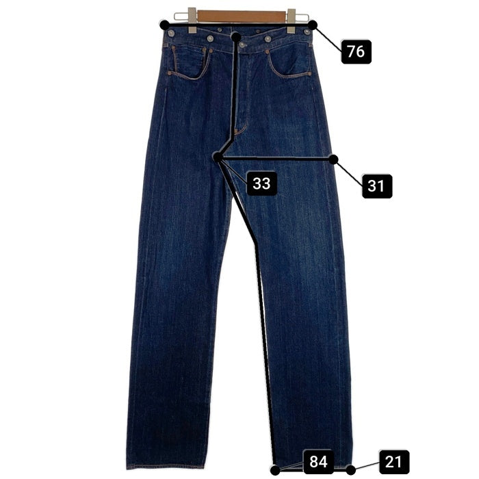 90's Levi's リーバイス 1873 XX waist overall 125周年 復刻 赤耳 ボタン裏555 デニムパンツ インディゴ 125-0024 USA製 Size W33 L36 福生店