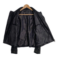 International Gallery BEAMS インターナショナルギャラリービームス PER BACCO ゴートレザー ダブルライダースジャケット ブラック 11-18-2073-730 Size 46 福生店
