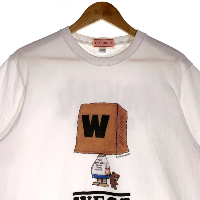 TENDERLOIN テンダーロイン sKetChboOok3 スケッチブック WEST ウエスト T-SHIRT プリントTシャツ ホワイト Size M 福生店