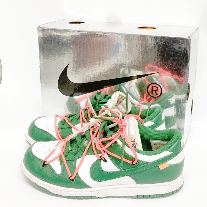OFF-WHITE × Nike オフホワイト ナイキ Dunk Low "White/Pine-Green ダンク ロー ホワイト/パイン グリーン  CT0856-100 size28cm 瑞穂店