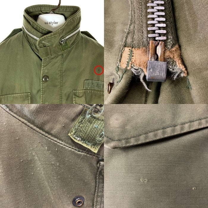 US ARMY アメリカ軍 M-65 2nd アルミジップ コントラクト欠損 フィールドジャケット オリーブ size- 瑞穂店