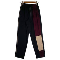 Nenuphar ネニュファール 20-21 A/W PANTS  コットン ウール ポリエステル -妄想- イージー スラックス パンツ ブラック HFPA02 Size 00 (68〜102cm )（ゴム、紐調節可能） 福生店
