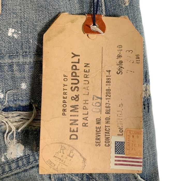 DENIM&SUPPLY RALPH LAUREN デニム&サプライ ラルフローレン ローライズデニムストレート ペインターパンツ ペンキ/リペア加工 Size 33/30 福生店