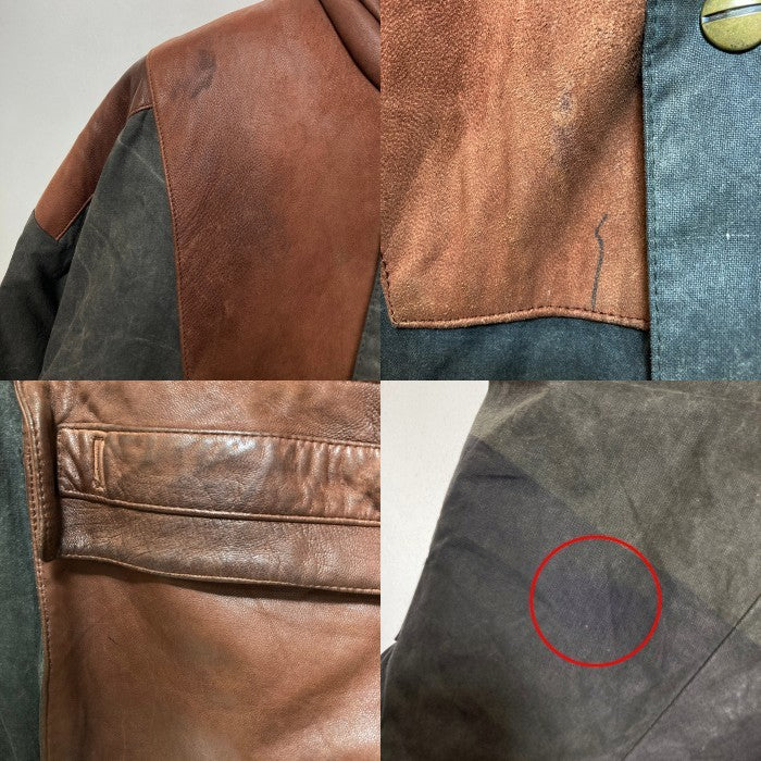 LAKELAND レイクランド レザー切替 中綿ジャケット  グレー size44 瑞穂店