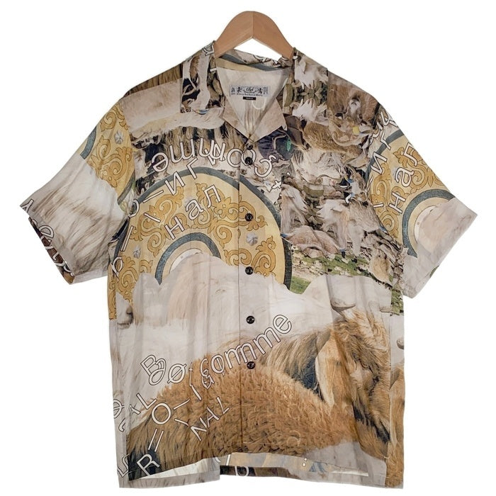 BAL ORIGINAL バル オリジナル フォトコラージュ 半袖 オープンカラーシャツ マルチ Size M 福生店