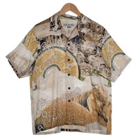 BAL ORIGINAL バル オリジナル フォトコラージュ 半袖 オープンカラーシャツ マルチ Size M 福生店