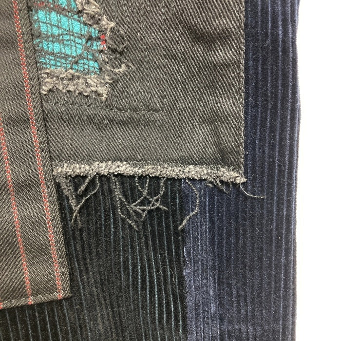 JUNYA WATANABE COMME des GARCONS MAN ジュンヤワタナベ コムデギャルソンマン 14SS スウェードレザーポケット パッチワークブラックデニムパンツ WN-P001 AD2014 Size XS 瑞穂店