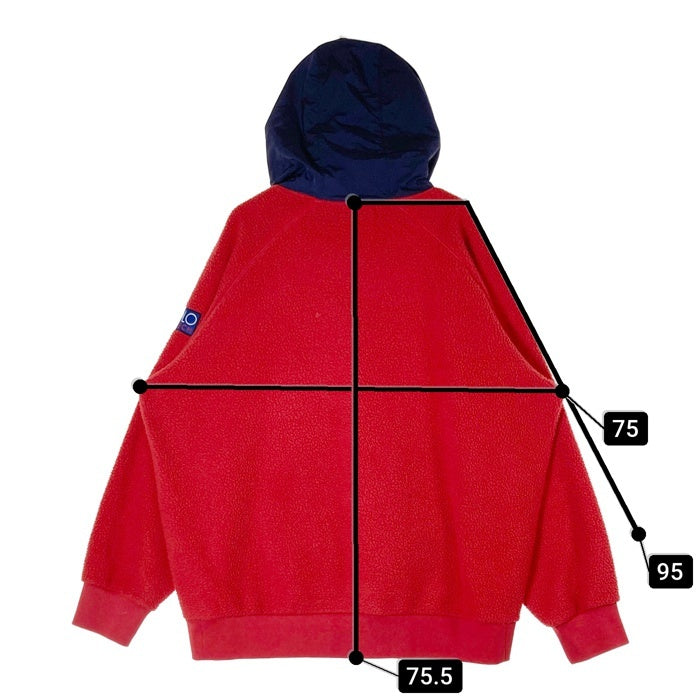 POLO RALPH LAUREN ポロ ラルフローレン HI TECH 復刻 フリースパーカー レッド sizeXL 瑞穂店