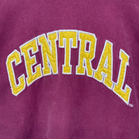 STEVE BARRY'S スティーブアンドバリーズ カレッジロゴ CENTRAL スウェット プルオーバーパーカー ボルドー sizeL 瑞穂店