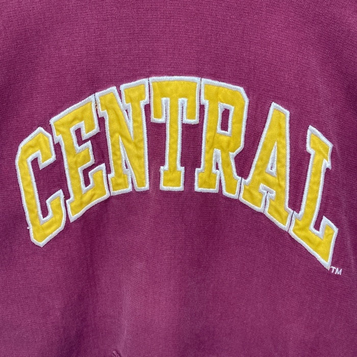 STEVE BARRY'S スティーブアンドバリーズ カレッジロゴ CENTRAL スウェット プルオーバーパーカー ボルドー sizeL 瑞穂店