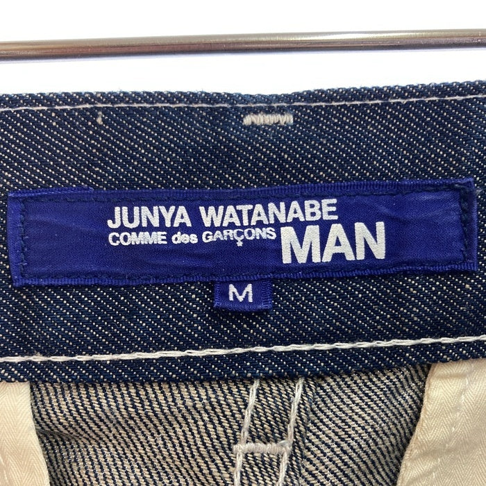 JUNYA WATANABE COMME des GARCONS MAN ジュンヤワタナベ コムデギャルソンマン WK-P020 AD2012 リネン混 デニムショートパンツ インディゴ sizeM※ヒップ右ポケットボタン欠品 瑞穂店