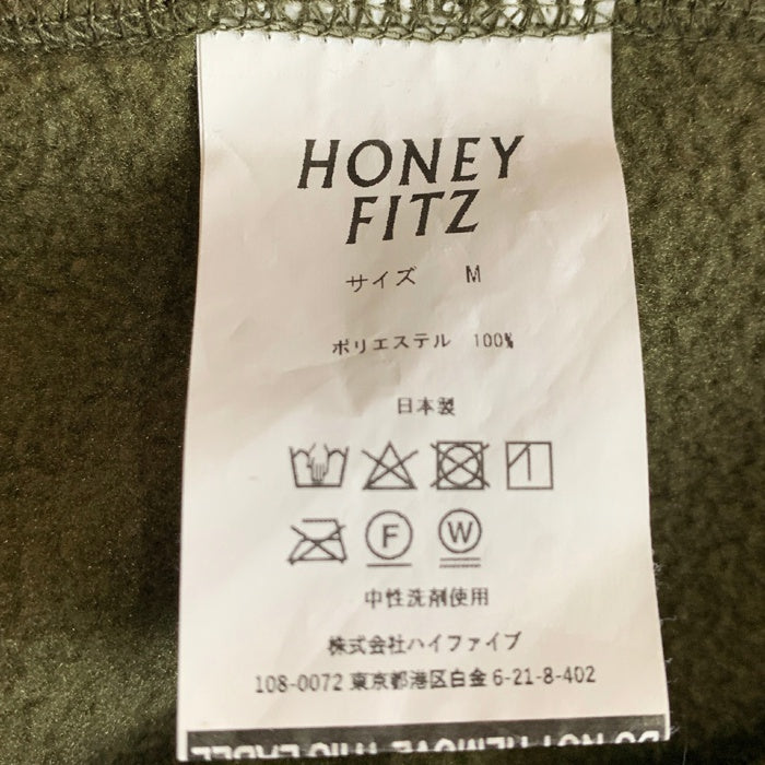 HONEY FITZ ハニーフィッツ ハーフジップ プルオーバーフリースジャケット ポーラテック オリーブ Size M 福生店