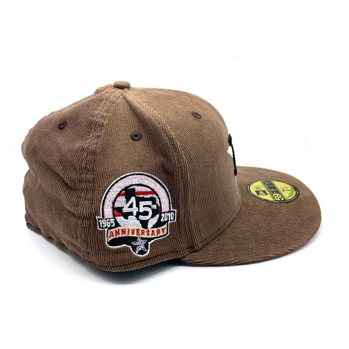 NEWERA ニューエラ HOUSTON ASTROS ヒューストンアストロズ 45th Anniversary コーデュロイ 59FIFTY ベースボールキャップ サイドパッチ ブラウン ベージュ Size 7 5/8 (60.6cm) 福生店