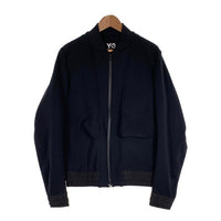Y-3 ワイスリー ボンディングジップアップブルゾン ナイロン ポリウレタン ブラック CE8894 05/17 Size M 福生店
