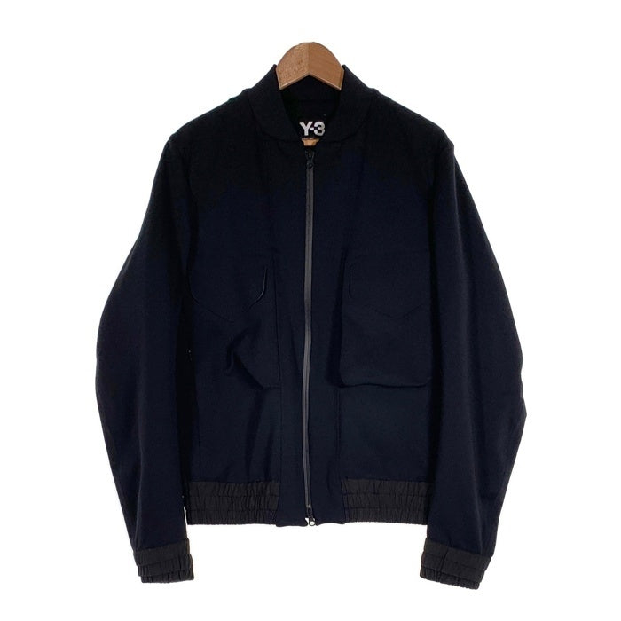 Y-3 ワイスリー ボンディングジップアップブルゾン ナイロン ポリウレタン ブラック CE8894 05/17 Size M 福生店