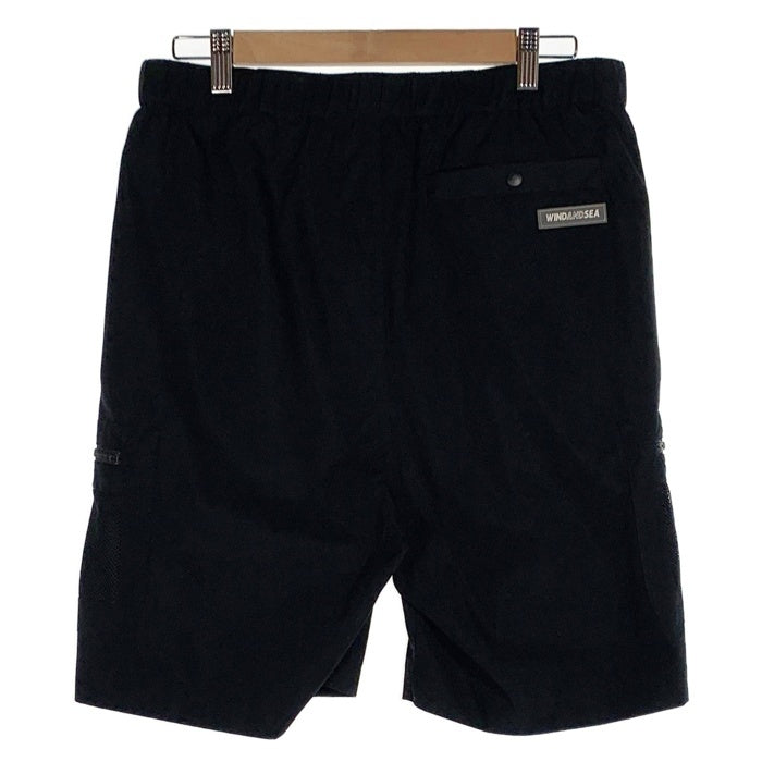 WIND AND SEA ウィンダンシー Water Repellent Nylon Cargo Shorts ナイロンカーゴショーツ ショートパンツ ブラック WDS-O-SUN-23-Q4-05 Size M 福生店