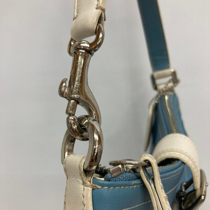 COACH コーチ レザーハンドバッグ ミニバッグ 7542 ライトブルー 瑞穂店