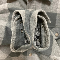 HARLEY DAVIDSON ハーレーダビッドソン 裏地キルティング チェックシャツ ブラック×グレー sizeM 瑞穂店