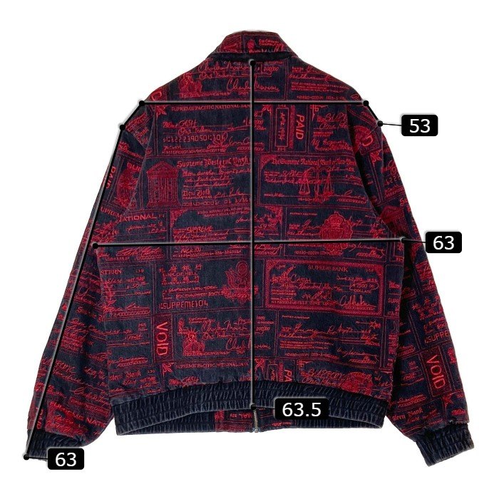 SUPREME シュプリーム 20SS Checks Embroidered Denim Jacket チェックスエンブロイダード デニムジャケット ブラック レッド SizeL 瑞穂店