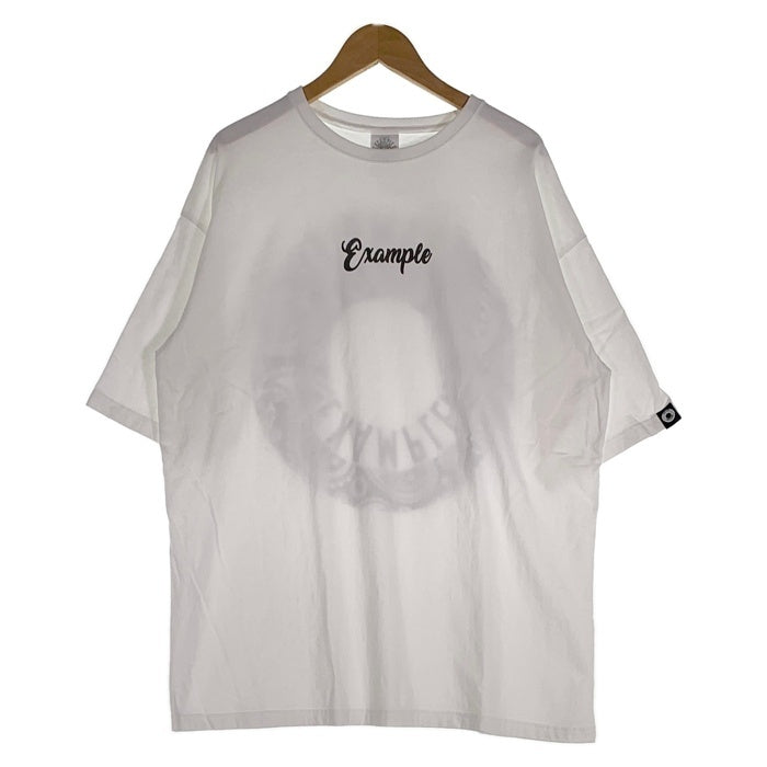 EXAMPLE エグザンプル バックバンダナサークルプリント Tシャツ ホワイト Size XL 福生店