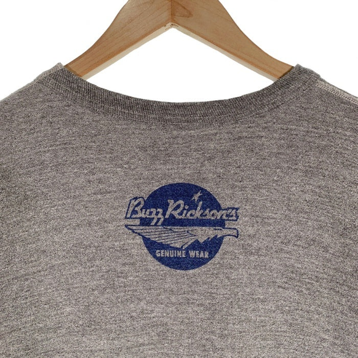 BUZZ RICKSON’S バズリクソンズ USAF スヌーピー プリント 前V クルーネックスウェットトレーナー ヘザーグレー BR69272 Size M 福生店