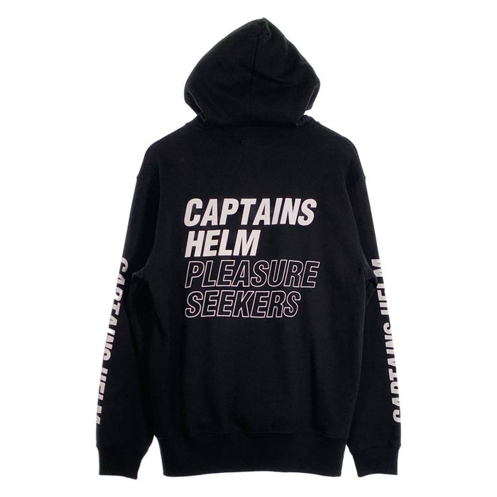 CAPTAINS HELM キャプテンズヘルム PLEASURE SEEKERS HOODIE プリント プルオーバースウェットパーカー ブラック CH24-AW-T12 Size L 福生店