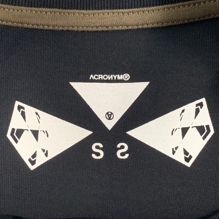 ACRONYM アクロニウム グラフィックプリント レイヤード Tシャツ ブラック S28-PR-A Size S 福生店