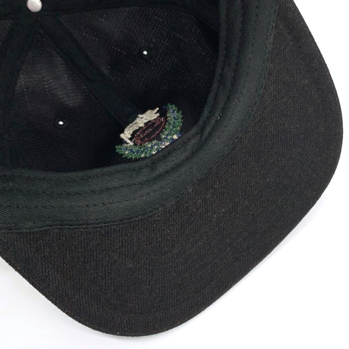STUSSY ステューシー Big Herringbone Strapback Cap ビッグヘリンボーン ストラップバック キャップ ブラック 福生店