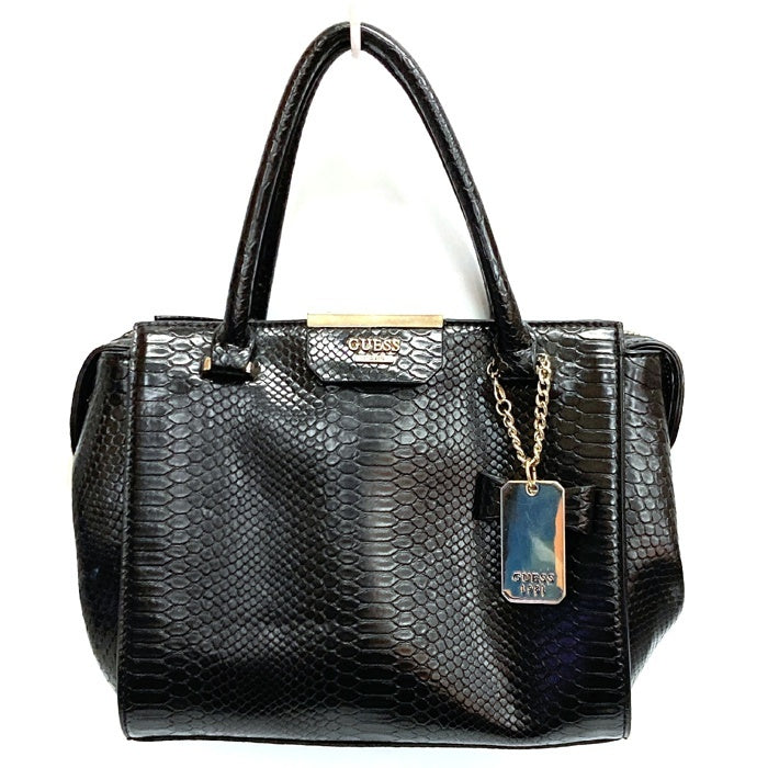 GUESS ゲス ハンドバッグ 型押し ブラック 瑞穂店