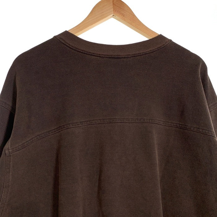 L.L.Bean エルエルビーン 鹿の子 ヘンリーネック ロングスリーブカットソー ブラウン Size XXL 福生店