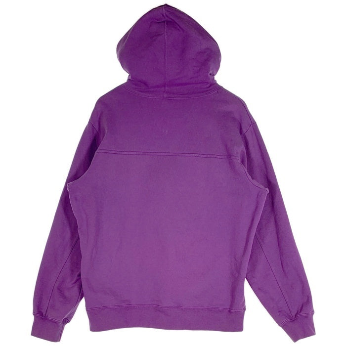 SUPREME シュプリーム 18AW Text Stripe Hooded Sweatshirts テキストストライプ プルオーバースウェットパーカー フーディー パープル Size M 福生店
