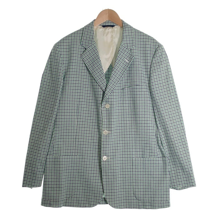 Brooks Brothers ブルックスブラザーズ コットン ギンガムチェック 3B テーラードジャケット グリーン Size 44R 福生店