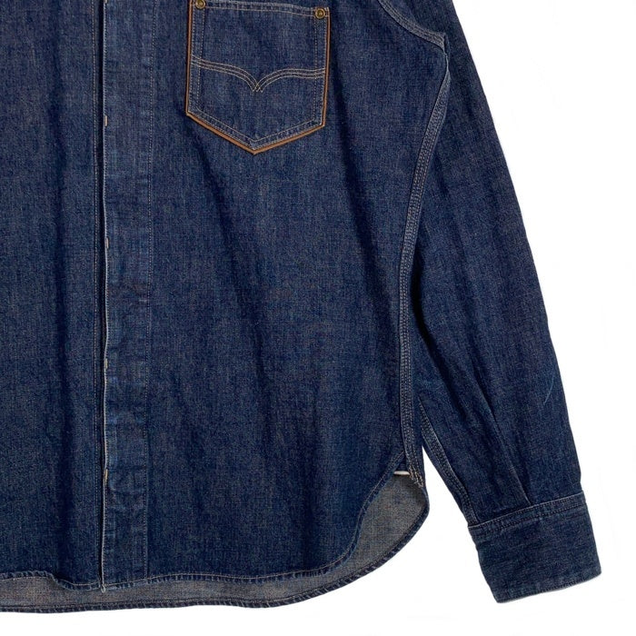 DELUXEWARE デラックスウェア USL DENIM SHIRT デニムシャツ ラグランスリーブ 比翼 インディゴ 40sモデル Size XL 福生店