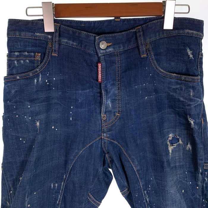 DSQUARED2 ディースクエアード Tidy Biker Jean ティディー バイカー ジーン ダメージ加工 デニムパンツ インディゴ Size 46 福生店