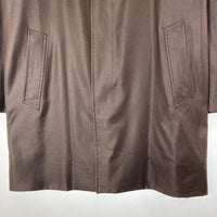 BURBERRY LONDON バーバリーロンドン ウールシルク ステンカラーコート ブラウン size90-165-4 瑞穂店