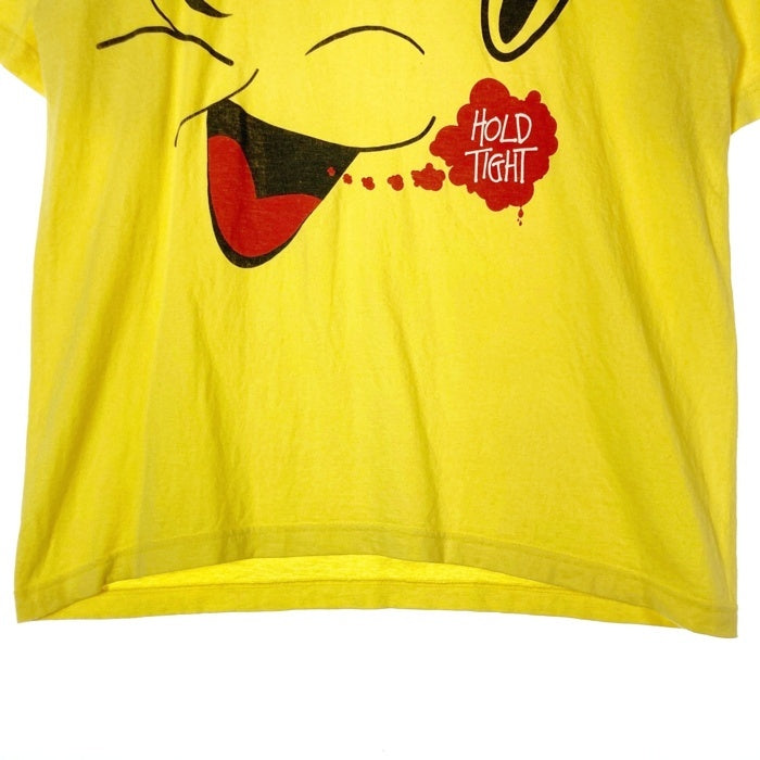 STUSSY ステューシー HOLD TIGHT キャラクター Tシャツ イエロー sizeL 瑞穂店