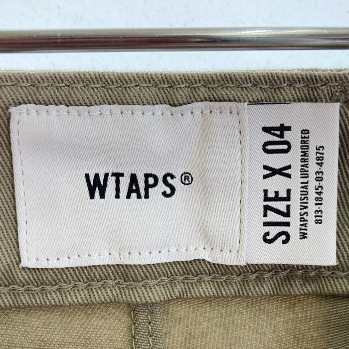 WTAPS ダブルタップス 192WVDT-PTM06 KHAKI TROUSERS. COPO. TWILL トラウザーズ コットン ツイル チノパンツ ベージュ size04 瑞穂店