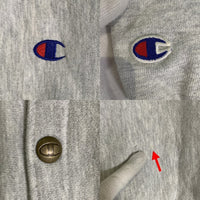 00's Champion チャンピオン リバースウィーブ スナップカーディガン アッシュグレー C5-9601 メキシコ製 Size M 福生店