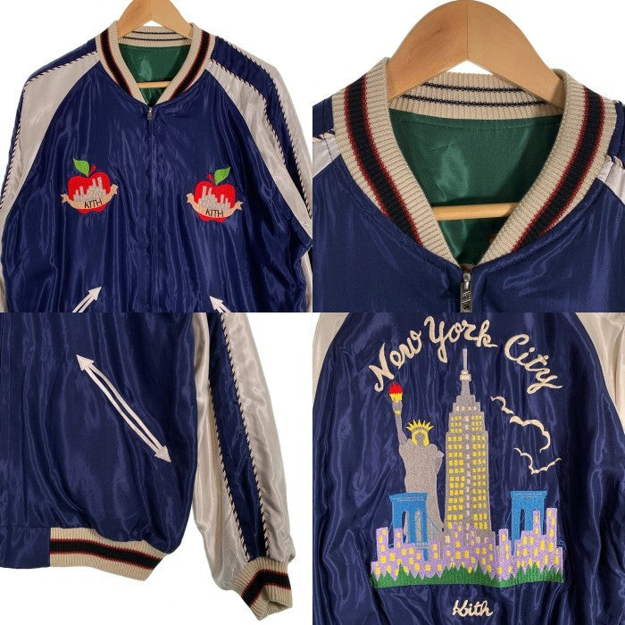 KITH キス 23SS TAILOR 東洋 Souvenir Jacket スーベニアジャケット リバーシブル スカジャン TOKYO ネイビー  グリーン TT15267KT Size L 福生店