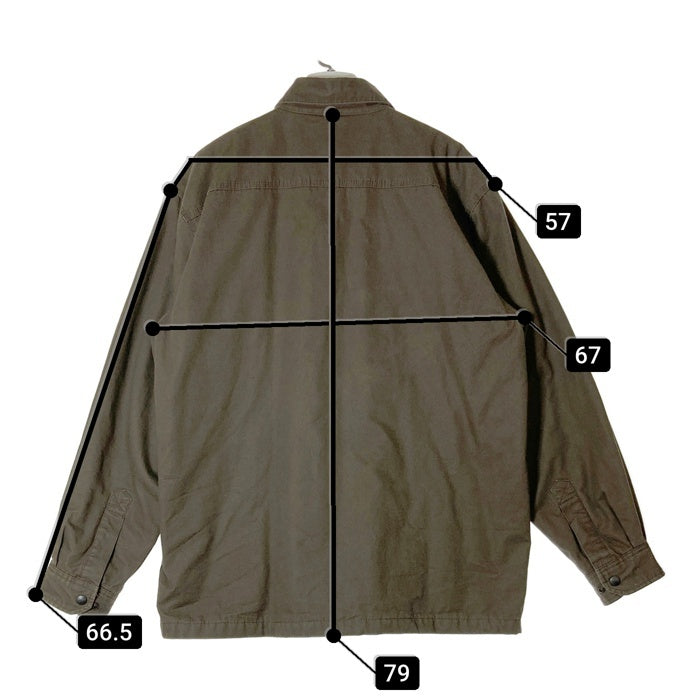 Carhartt カーハート Chatfield jacket 裏キルティング 企業ロゴ シャツジャケット ブラウン sizeL 瑞穂店