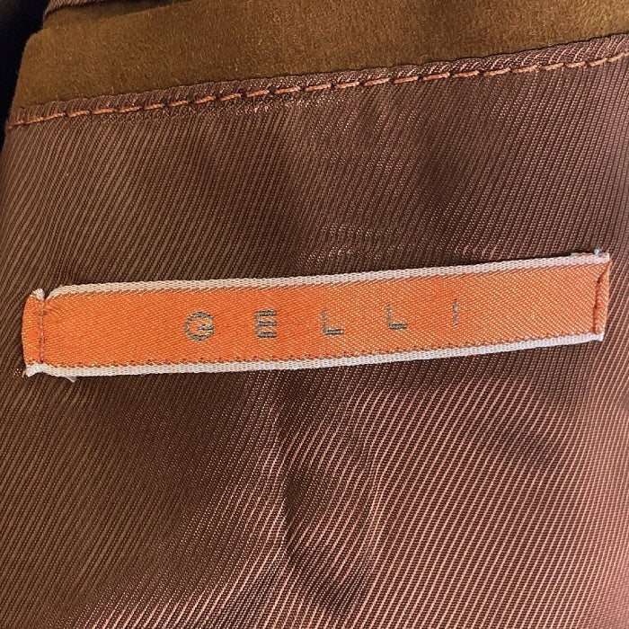 GELLI ジェッリ 110-SUEDE ゴートスウェードジャケット ブラウン size48 瑞穂店