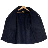 JOE McCOY ジョーマッコイ WOOL RAILROAD COAT ウール レイルロードコート ダブルジャケット レザー ホースハイド ブラック Size 38 福生店