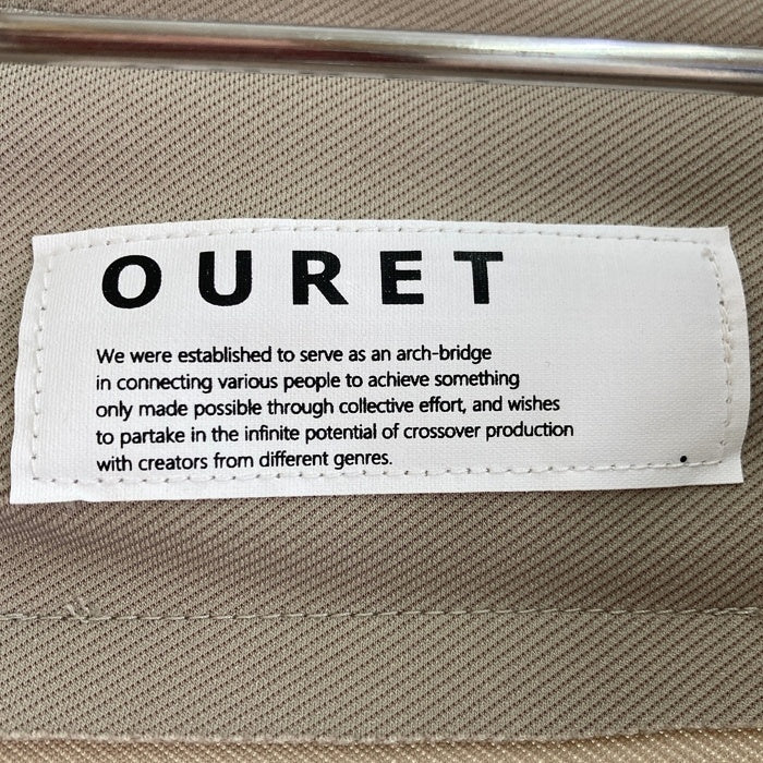 OURET オーレット 6ポケット ハイネック ジャケット グレージュ size1 瑞穂店