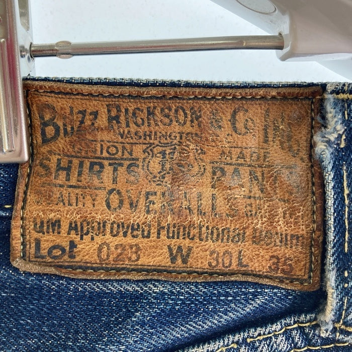 BUZZ RICKSON'S バズリクソンズ lot023 青タブ セルビッジ デニムパンツ インディゴ size30 瑞穂店