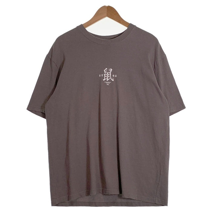 RATS ラッツ 鼠TEE プリント 刺繡 Tシャツ アッシュグレー 24RT-0503 Size L 福生店